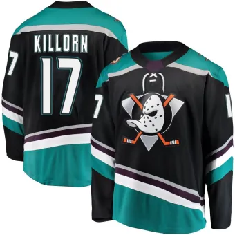 Men's Alex Killorn Anaheim Ducks Alternate Jersey - Black Breakaway