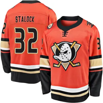 Men's Alex Stalock Anaheim Ducks 2019/20 Alternate Premier Jersey - Orange Breakaway