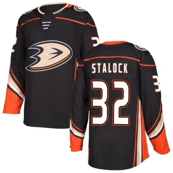 Men's Alex Stalock Anaheim Ducks Home Jersey - Black Authentic