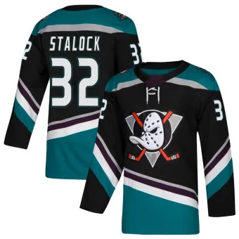 Men's Alex Stalock Anaheim Ducks Teal Alternate Jersey - Black Authentic