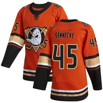 Men's Beckett Sennecke Anaheim Ducks Alternate Jersey - Orange Authentic