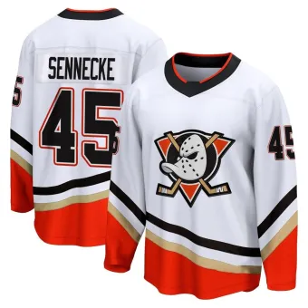 Men's Beckett Sennecke Anaheim Ducks Special Edition 2.0 Jersey - White Breakaway