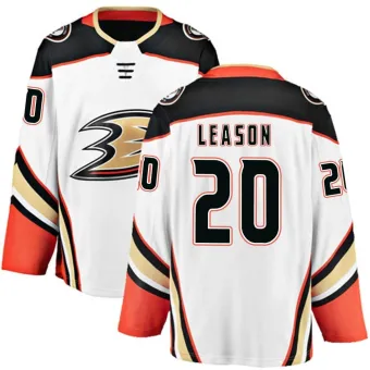 Men's Brett Leason Anaheim Ducks Away Jersey - White Breakaway