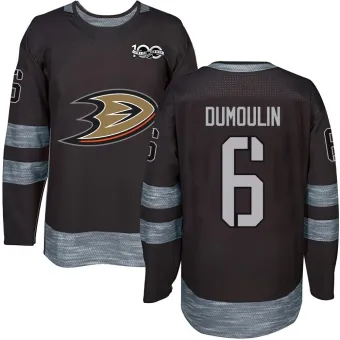 Men's Brian Dumoulin Anaheim Ducks 1917-2017 100th Anniversary Jersey - Black Authentic