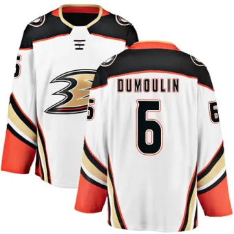 Men's Brian Dumoulin Anaheim Ducks Away Jersey - White Breakaway