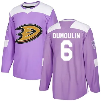 Men's Brian Dumoulin Anaheim Ducks Fights Cancer Practice Jersey - Purple Authentic