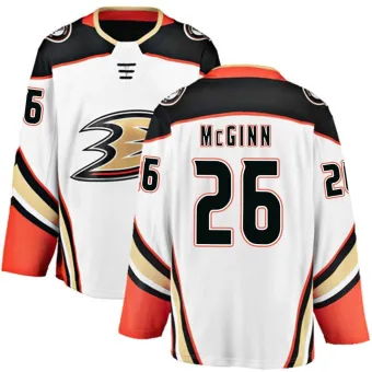 Men's Brock McGinn Anaheim Ducks Away Jersey - White Breakaway