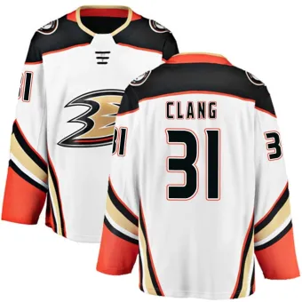 Men's Calle Clang Anaheim Ducks Away Jersey - White Breakaway