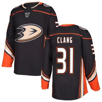 Men's Calle Clang Anaheim Ducks Home Jersey - Black Authentic