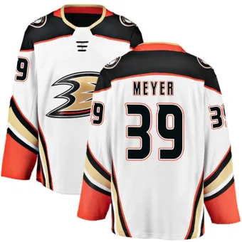 Men's Carson Meyer Anaheim Ducks Away Jersey - White Breakaway