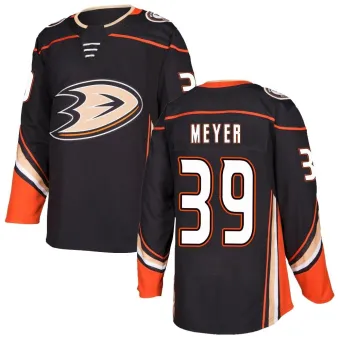 Men's Carson Meyer Anaheim Ducks Home Jersey - Black Authentic