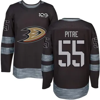 Men's Coulson Pitre Anaheim Ducks 1917-2017 100th Anniversary Jersey - Black Authentic