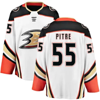 Men's Coulson Pitre Anaheim Ducks Away Jersey - White Breakaway