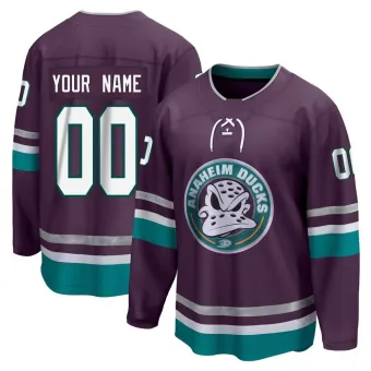 Men's Custom Anaheim Ducks 30th Anniversary Premier Jersey - Purple Breakaway