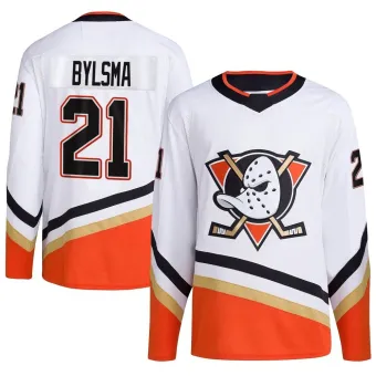 Men's Dan Bylsma Anaheim Ducks Reverse Retro 2.0 Jersey - White Authentic