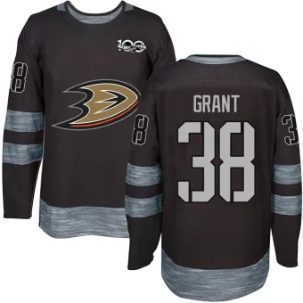 Men's Derek Grant Anaheim Ducks 1917-2017 100th Anniversary Jersey - Black Authentic