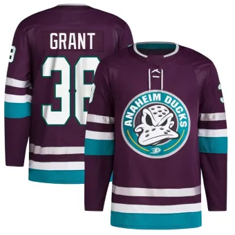 Men's Derek Grant Anaheim Ducks 30th Anniversary Primegreen Jersey - Purple Authentic