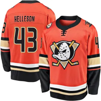 Men's Drew Helleson Anaheim Ducks 2019/20 Alternate Premier Jersey - Orange Breakaway