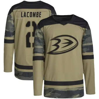 Men's Jackson LaCombe Anaheim Ducks Military Appreciation Practice Jersey - Camo Authentic