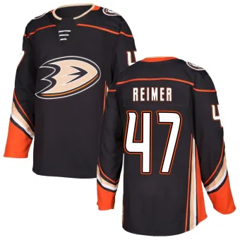 Men's James Reimer Anaheim Ducks Home Jersey - Black Authentic