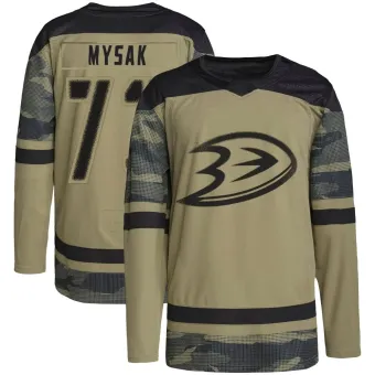 Men's Jan Mysak Anaheim Ducks Military Appreciation Practice Jersey - Camo Authentic