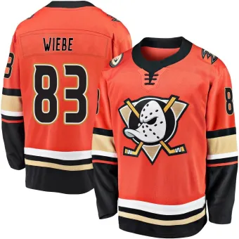 Men's Jaxsen Wiebe Anaheim Ducks 2019/20 Alternate Premier Jersey - Orange Breakaway