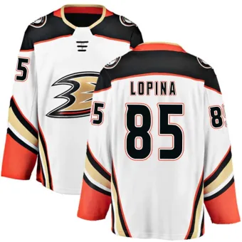 Men's Josh Lopina Anaheim Ducks Away Jersey - White Breakaway