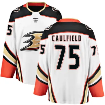 Men's Judd Caulfield Anaheim Ducks Away Jersey - White Breakaway