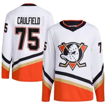 Men's Judd Caulfield Anaheim Ducks Reverse Retro 2.0 Jersey - White Authentic