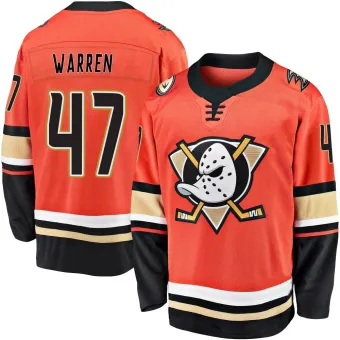 Men's Noah Warren Anaheim Ducks 2019/20 Alternate Premier Jersey - Orange Breakaway