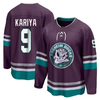 Men's Paul Kariya Anaheim Ducks 30th Anniversary Premier Jersey - Purple Breakaway