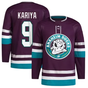 Men's Paul Kariya Anaheim Ducks 30th Anniversary Primegreen Jersey - Purple Authentic