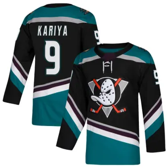 Men's Paul Kariya Anaheim Ducks Teal Alternate Jersey - Black Authentic