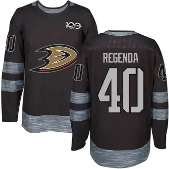 Men's Pavol Regenda Anaheim Ducks 1917-2017 100th Anniversary Jersey - Black Authentic