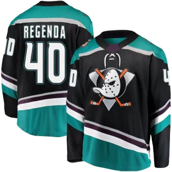 Men's Pavol Regenda Anaheim Ducks Alternate Jersey - Black Breakaway