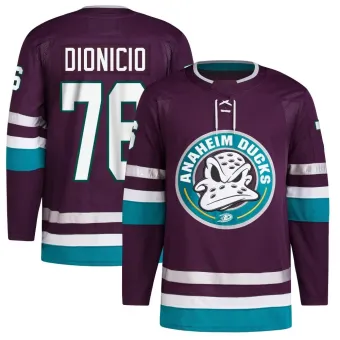 Men's Rodwin Dionicio Anaheim Ducks 30th Anniversary Primegreen Jersey - Purple Authentic