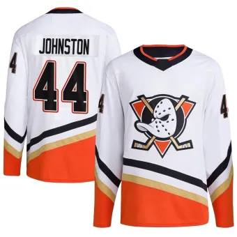 Men's Ross Johnston Anaheim Ducks Reverse Retro 2.0 Jersey - White Authentic