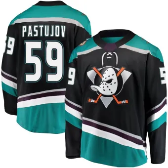 Men's Sasha Pastujov Anaheim Ducks Alternate Jersey - Black Breakaway