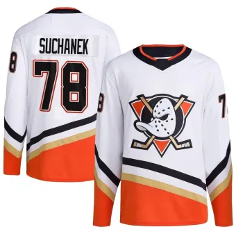 Men's Tomas Suchanek Anaheim Ducks Reverse Retro 2.0 Jersey - White Authentic