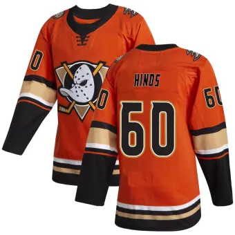 Men's Tyson Hinds Anaheim Ducks Alternate Jersey - Orange Authentic