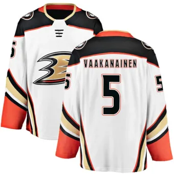 Men's Urho Vaakanainen Anaheim Ducks Away Jersey - White Breakaway