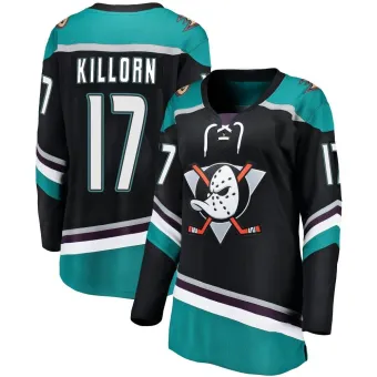 Women's Alex Killorn Anaheim Ducks Alternate Jersey - Black Breakaway