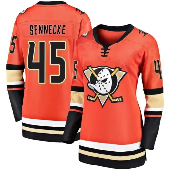 Women's Beckett Sennecke Anaheim Ducks 2019/20 Alternate Premier Jersey - Orange Breakaway