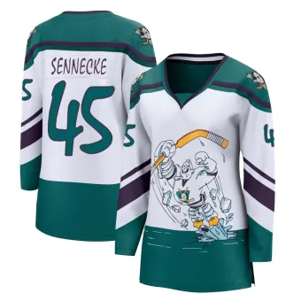 Women's Beckett Sennecke Anaheim Ducks 2020/21 Special Edition Jersey - White Breakaway