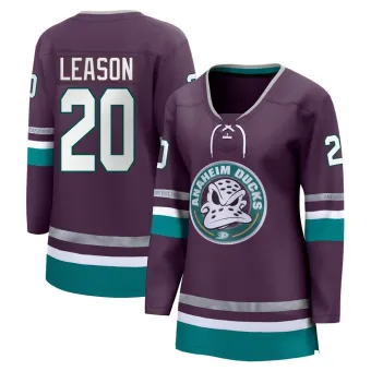 Women's Brett Leason Anaheim Ducks 30th Anniversary Premier Jersey - Purple Breakaway