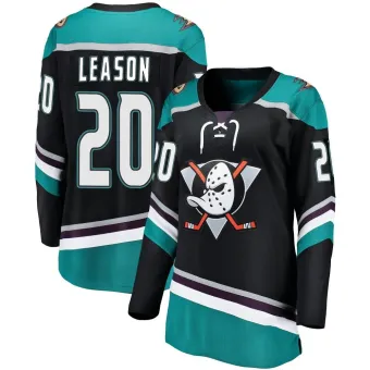 Women's Brett Leason Anaheim Ducks Alternate Jersey - Black Breakaway