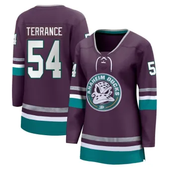 Women's Carey Terrance Anaheim Ducks 30th Anniversary Premier Jersey - Purple Breakaway