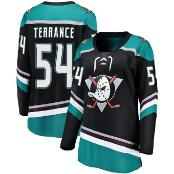 Women's Carey Terrance Anaheim Ducks Alternate Jersey - Black Breakaway