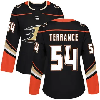 Women's Carey Terrance Anaheim Ducks Home Jersey - Black Authentic