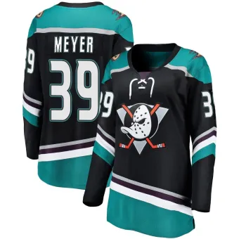 Women's Carson Meyer Anaheim Ducks Alternate Jersey - Black Breakaway